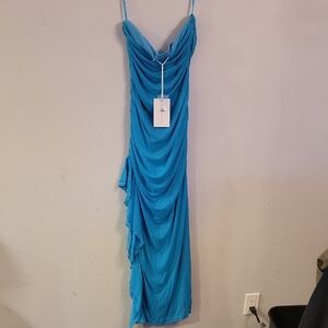 Chic Turquoise Maxi Dress